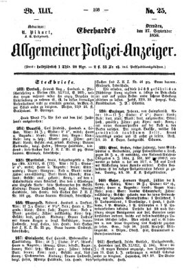 Eberhardt's allgemeiner Polizei-Anzeiger (Allgemeiner Polizei-Anzeiger) Dienstag 27. September 1859