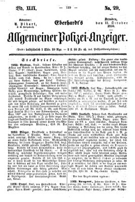 Eberhardt's allgemeiner Polizei-Anzeiger (Allgemeiner Polizei-Anzeiger) Dienstag 11. Oktober 1859