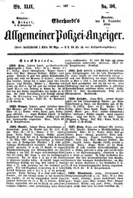 Eberhardt's allgemeiner Polizei-Anzeiger (Allgemeiner Polizei-Anzeiger) Samstag 5. November 1859