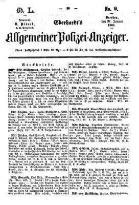 Eberhardt's allgemeiner Polizei-Anzeiger (Allgemeiner Polizei-Anzeiger) Dienstag 31. Januar 1860