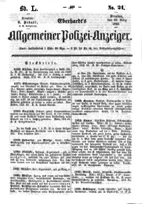 Eberhardt's allgemeiner Polizei-Anzeiger (Allgemeiner Polizei-Anzeiger) Freitag 23. März 1860