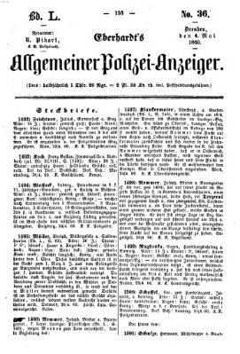 Eberhardt's allgemeiner Polizei-Anzeiger (Allgemeiner Polizei-Anzeiger) Freitag 4. Mai 1860