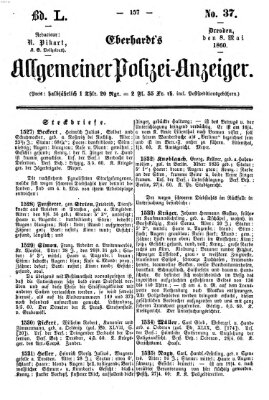 Eberhardt's allgemeiner Polizei-Anzeiger (Allgemeiner Polizei-Anzeiger) Dienstag 8. Mai 1860