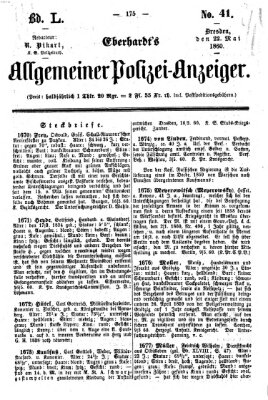 Eberhardt's allgemeiner Polizei-Anzeiger (Allgemeiner Polizei-Anzeiger) Dienstag 22. Mai 1860