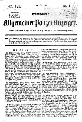 Eberhardt's allgemeiner Polizei-Anzeiger (Allgemeiner Polizei-Anzeiger) Mittwoch 4. Juli 1860