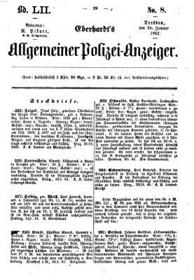 Eberhardt's allgemeiner Polizei-Anzeiger (Allgemeiner Polizei-Anzeiger) Donnerstag 31. Januar 1861