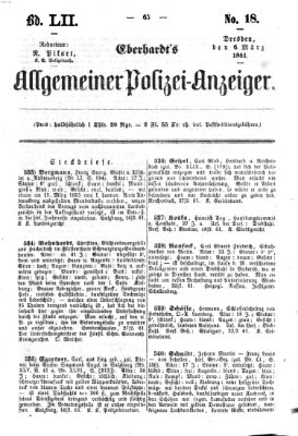 Eberhardt's allgemeiner Polizei-Anzeiger (Allgemeiner Polizei-Anzeiger) Mittwoch 6. März 1861