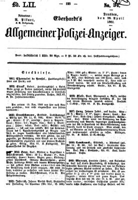 Eberhardt's allgemeiner Polizei-Anzeiger (Allgemeiner Polizei-Anzeiger) Freitag 26. April 1861