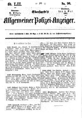 Eberhardt's allgemeiner Polizei-Anzeiger (Allgemeiner Polizei-Anzeiger) Samstag 4. Mai 1861