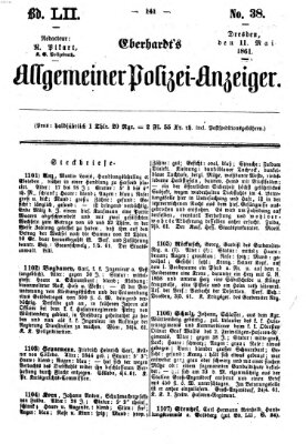 Eberhardt's allgemeiner Polizei-Anzeiger (Allgemeiner Polizei-Anzeiger) Samstag 11. Mai 1861