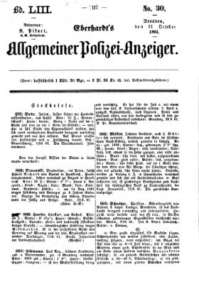 Eberhardt's allgemeiner Polizei-Anzeiger (Allgemeiner Polizei-Anzeiger) Freitag 11. Oktober 1861