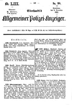 Eberhardt's allgemeiner Polizei-Anzeiger (Allgemeiner Polizei-Anzeiger) Samstag 9. November 1861