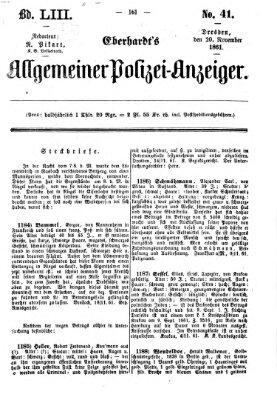 Eberhardt's allgemeiner Polizei-Anzeiger (Allgemeiner Polizei-Anzeiger) Mittwoch 20. November 1861