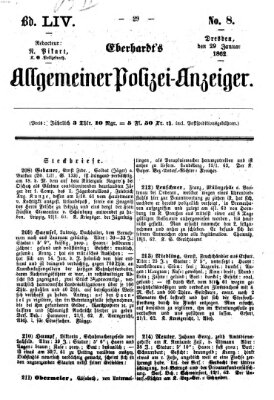 Eberhardt's allgemeiner Polizei-Anzeiger (Allgemeiner Polizei-Anzeiger) Mittwoch 29. Januar 1862