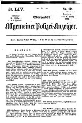 Eberhardt's allgemeiner Polizei-Anzeiger (Allgemeiner Polizei-Anzeiger) Samstag 8. März 1862