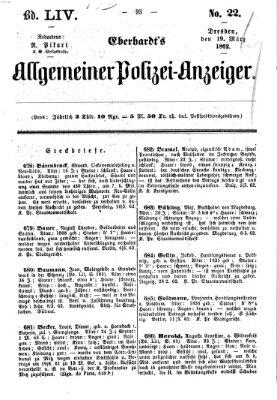 Eberhardt's allgemeiner Polizei-Anzeiger (Allgemeiner Polizei-Anzeiger) Mittwoch 19. März 1862