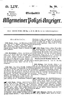 Eberhardt's allgemeiner Polizei-Anzeiger (Allgemeiner Polizei-Anzeiger) Mittwoch 14. Mai 1862