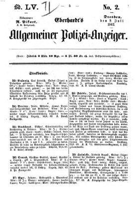 Eberhardt's allgemeiner Polizei-Anzeiger (Allgemeiner Polizei-Anzeiger) Mittwoch 9. Juli 1862