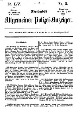 Eberhardt's allgemeiner Polizei-Anzeiger (Allgemeiner Polizei-Anzeiger) Samstag 19. Juli 1862