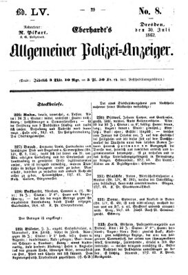 Eberhardt's allgemeiner Polizei-Anzeiger (Allgemeiner Polizei-Anzeiger) Mittwoch 30. Juli 1862