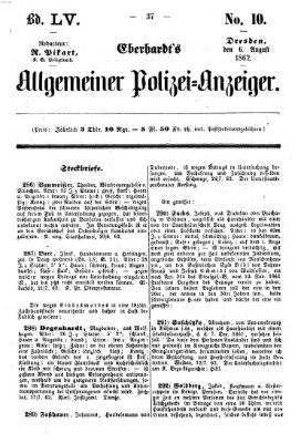 Eberhardt's allgemeiner Polizei-Anzeiger (Allgemeiner Polizei-Anzeiger) Mittwoch 6. August 1862