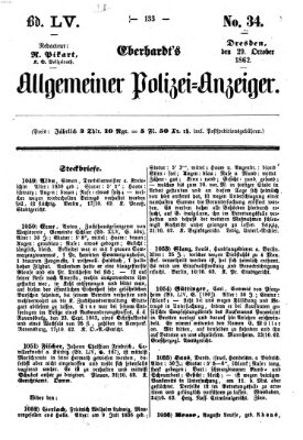 Eberhardt's allgemeiner Polizei-Anzeiger (Allgemeiner Polizei-Anzeiger) Mittwoch 29. Oktober 1862