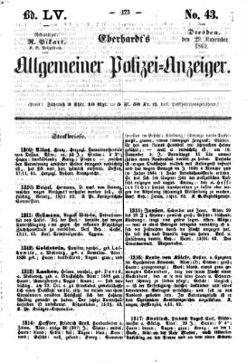 Eberhardt's allgemeiner Polizei-Anzeiger (Allgemeiner Polizei-Anzeiger) Samstag 29. November 1862