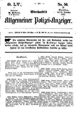 Eberhardt's allgemeiner Polizei-Anzeiger (Allgemeiner Polizei-Anzeiger) Mittwoch 24. Dezember 1862