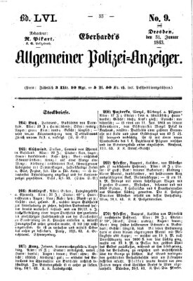 Eberhardt's allgemeiner Polizei-Anzeiger (Allgemeiner Polizei-Anzeiger) Samstag 31. Januar 1863