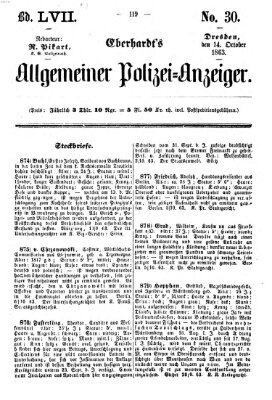 Eberhardt's allgemeiner Polizei-Anzeiger (Allgemeiner Polizei-Anzeiger) Mittwoch 14. Oktober 1863