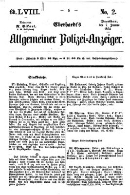 Eberhardt's allgemeiner Polizei-Anzeiger (Allgemeiner Polizei-Anzeiger) Donnerstag 7. Januar 1864