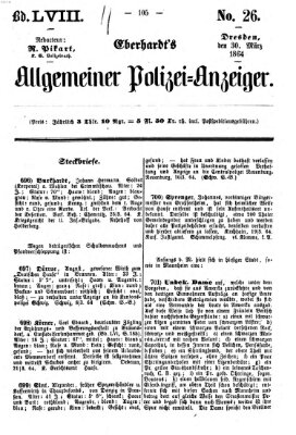 Eberhardt's allgemeiner Polizei-Anzeiger (Allgemeiner Polizei-Anzeiger) Mittwoch 30. März 1864