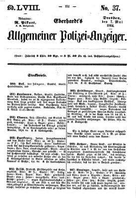 Eberhardt's allgemeiner Polizei-Anzeiger (Allgemeiner Polizei-Anzeiger) Samstag 7. Mai 1864