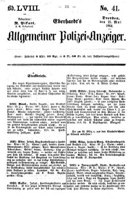 Eberhardt's allgemeiner Polizei-Anzeiger (Allgemeiner Polizei-Anzeiger) Samstag 21. Mai 1864