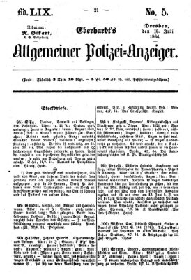 Eberhardt's allgemeiner Polizei-Anzeiger (Allgemeiner Polizei-Anzeiger) Samstag 16. Juli 1864