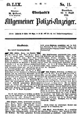 Eberhardt's allgemeiner Polizei-Anzeiger (Allgemeiner Polizei-Anzeiger) Samstag 6. August 1864