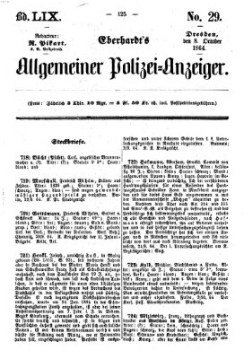 Eberhardt's allgemeiner Polizei-Anzeiger (Allgemeiner Polizei-Anzeiger) Samstag 8. Oktober 1864