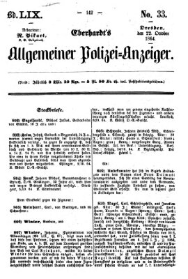 Eberhardt's allgemeiner Polizei-Anzeiger (Allgemeiner Polizei-Anzeiger) Samstag 22. Oktober 1864