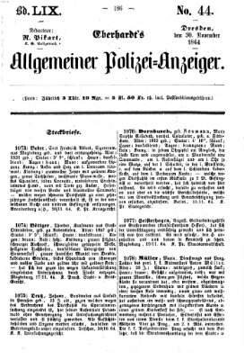 Eberhardt's allgemeiner Polizei-Anzeiger (Allgemeiner Polizei-Anzeiger) Mittwoch 30. November 1864