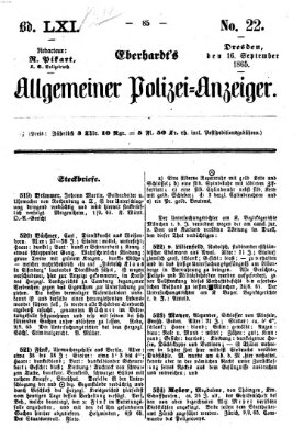 Eberhardt's allgemeiner Polizei-Anzeiger (Allgemeiner Polizei-Anzeiger) Samstag 16. September 1865