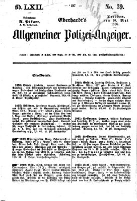 Eberhardt's allgemeiner Polizei-Anzeiger (Allgemeiner Polizei-Anzeiger) Mittwoch 16. Mai 1866