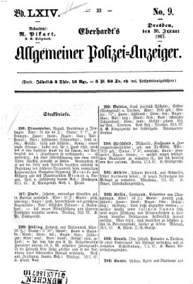 Eberhardt's allgemeiner Polizei-Anzeiger (Allgemeiner Polizei-Anzeiger) Mittwoch 30. Januar 1867