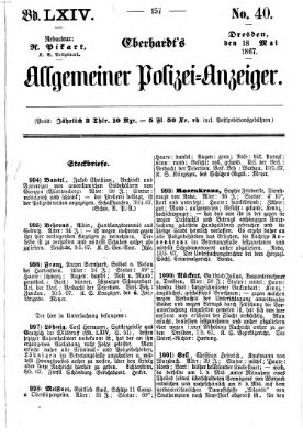 Eberhardt's allgemeiner Polizei-Anzeiger (Allgemeiner Polizei-Anzeiger) Samstag 18. Mai 1867