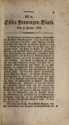 Ostsee-Provinzen-Blatt Donnerstag 9. Januar 1823