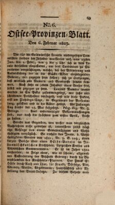 Ostsee-Provinzen-Blatt Donnerstag 6. Februar 1823