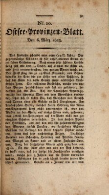 Ostsee-Provinzen-Blatt Donnerstag 6. März 1823