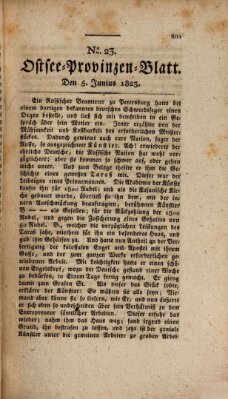 Ostsee-Provinzen-Blatt Donnerstag 5. Juni 1823