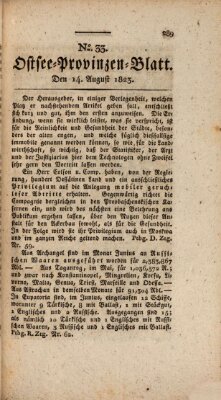 Ostsee-Provinzen-Blatt Donnerstag 14. August 1823