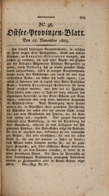 Ostsee-Provinzen-Blatt Donnerstag 27. November 1823