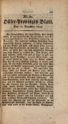 Ostsee-Provinzen-Blatt Donnerstag 11. Dezember 1823